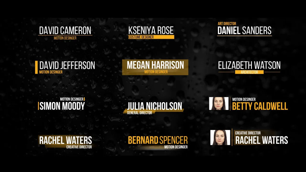 12个下三分之一电影全屏标题像素设计精选AE模板