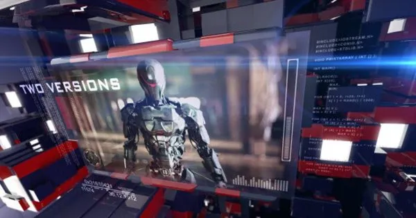 3D科幻技术旋转屏幕开场像素设计精选AE模板 3D Sci-Fi Technology