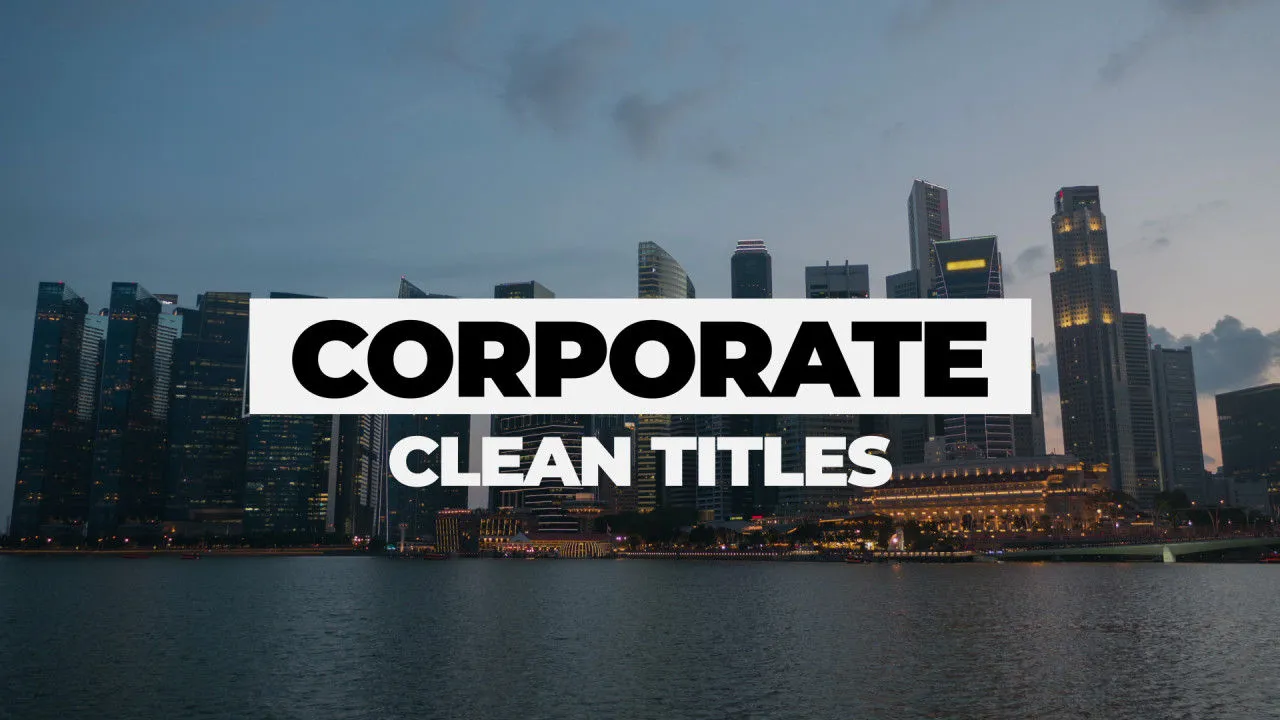 整洁优雅的标题动画像素设计精选AE模板