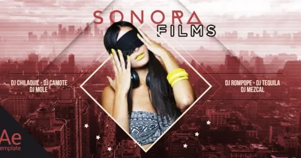 现代活动事件宣传开场视频像素设计精选AE模板 Club Promo