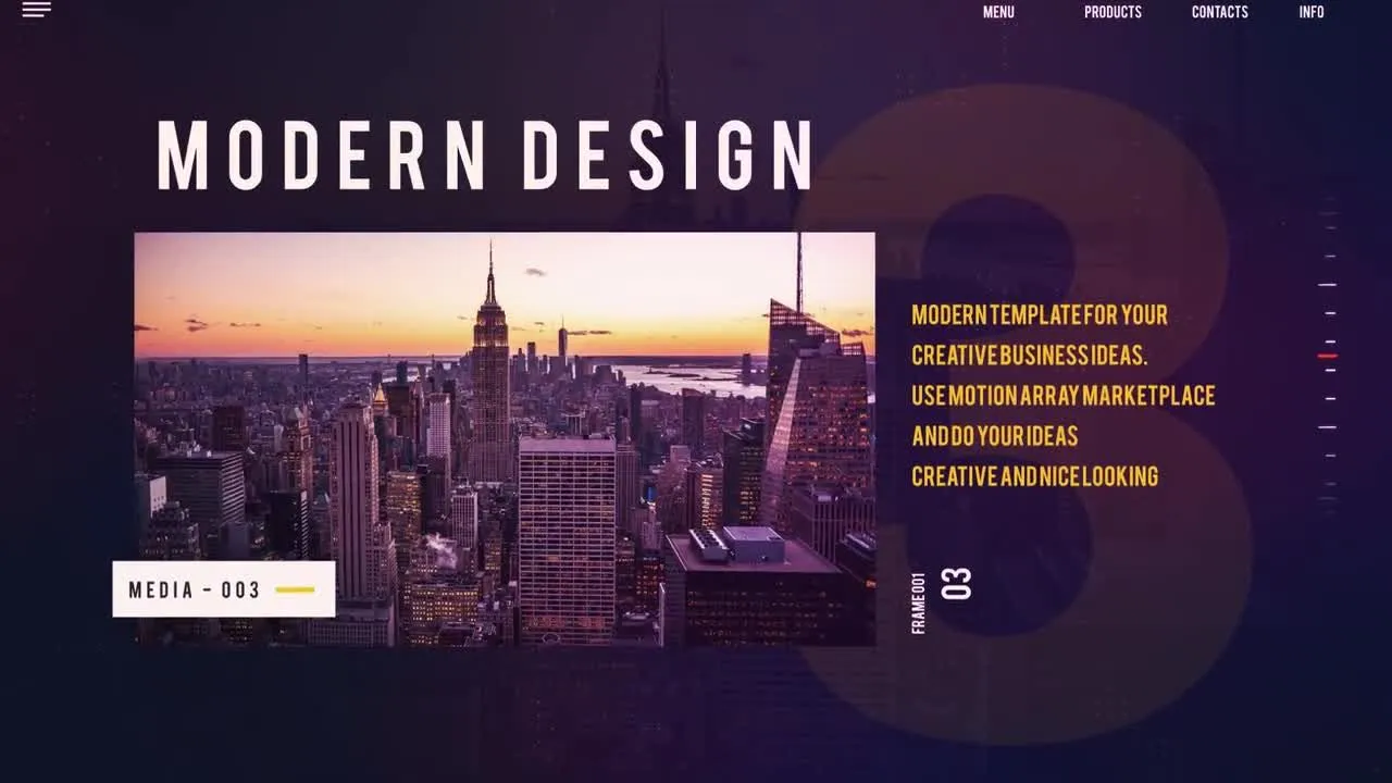 外观酷炫幻灯片像素设计精选AE模板