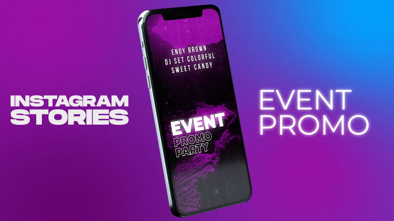 夏季风格竖屏视频特效动画视频展示像素设计精选AE模板