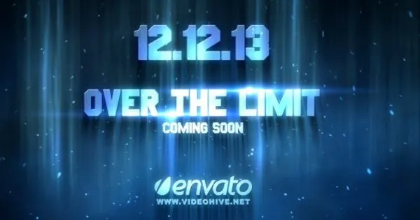 史诗游戏/动漫游戏预告视频3D立体字幕像素设计精选AE模板 Over The Limit