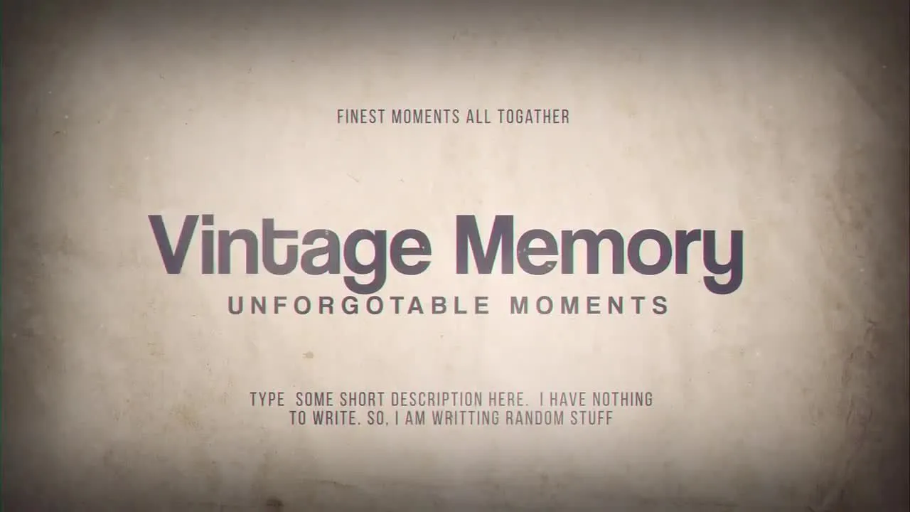 复古的闪光粒子效果文本动画幻灯片像素设计精选AE模板