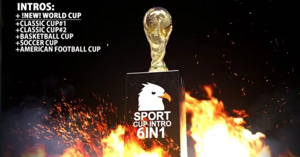 6种运动竞技杯赛视频介绍像素设计精选AE模板 Sport Cup Intro