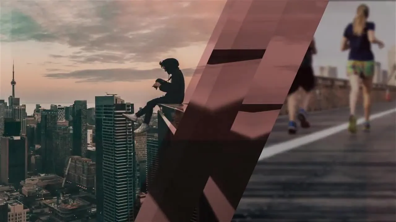 干净而现代的最小幻灯片效果展示像素设计精选AE模板