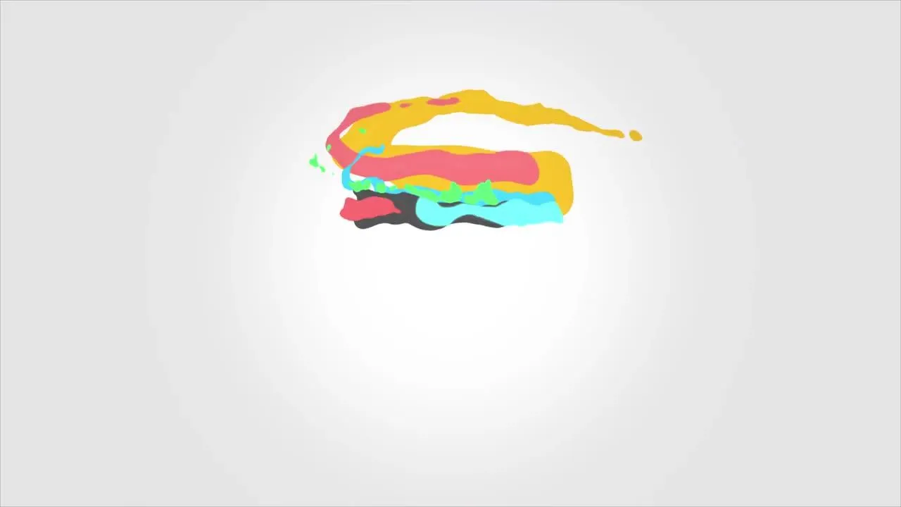 独特有趣的AE水滴状徽标模板