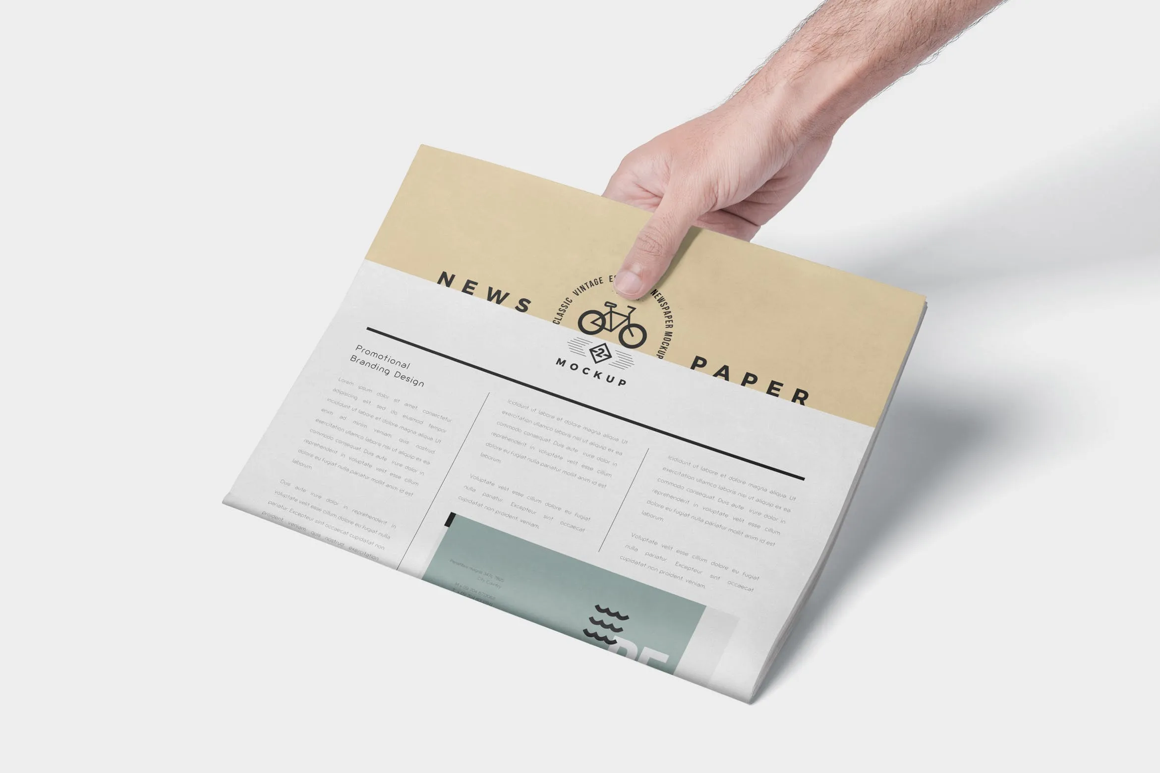 报纸排版设计图预览样机模板 Photorealistic Newspaper Mockups