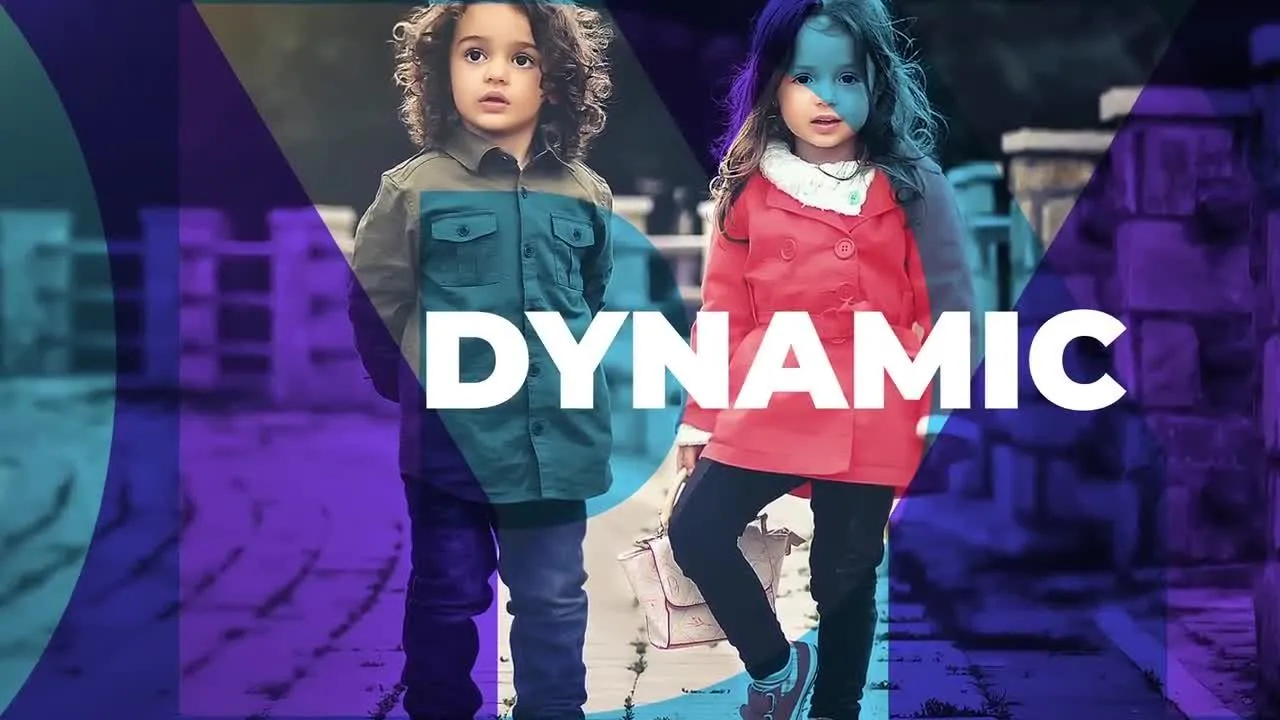 时尚动态图文切换视频展示像素设计精选AE模板