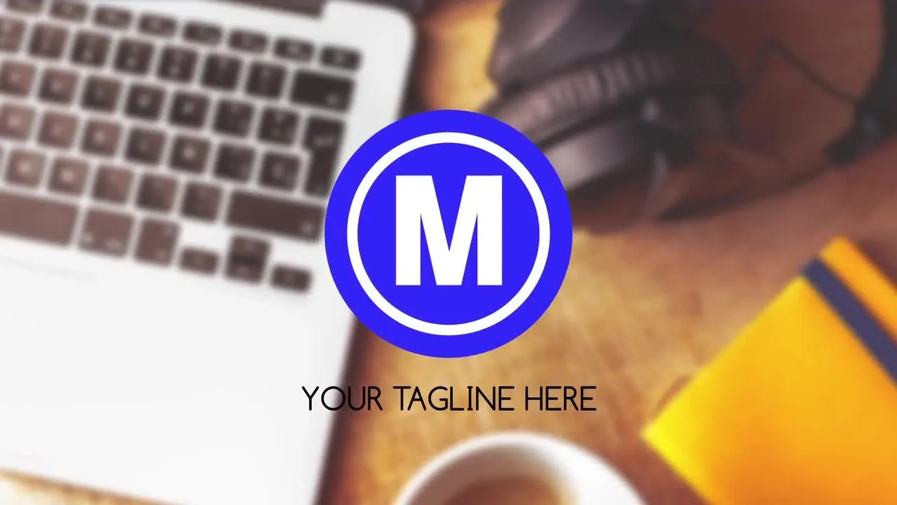 简短的动画形状图层线条Logo 像素设计精选AE模板