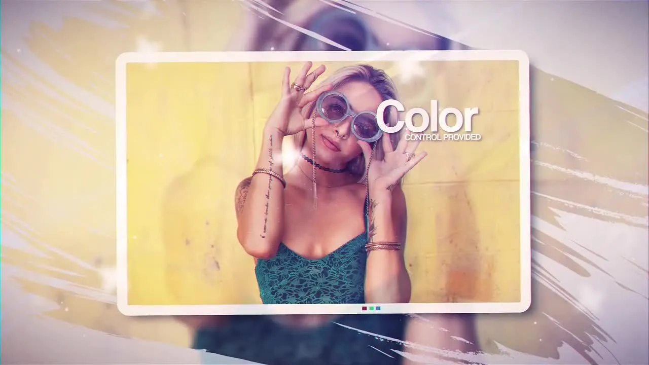 照片动画幻灯片像素设计精选AE模板