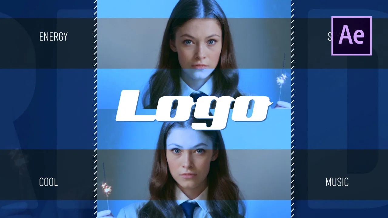 清爽风格时尚开场白动画像素设计精选AE模板