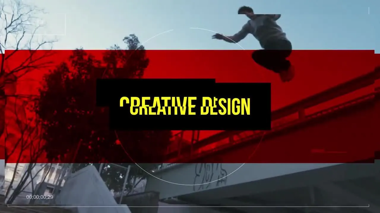 城市幻灯片开场白像素设计精选AE模板