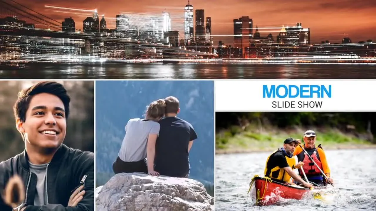 流畅过渡效果现代幻灯片像素设计精选AE模板