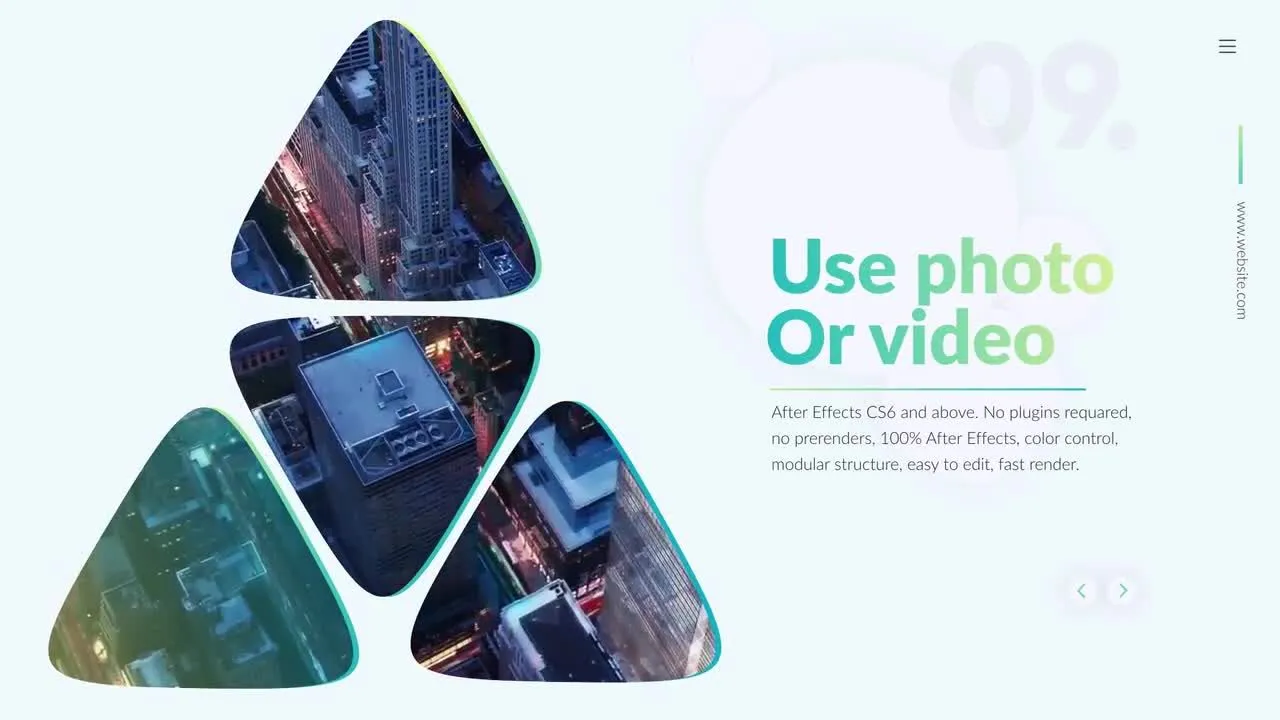 超现代简洁样式企业宣传片像素设计精选AE模板