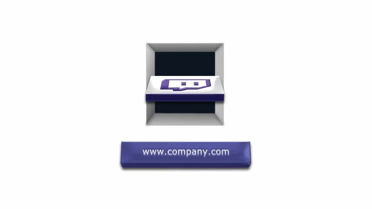 3D旋转光泽徽标像素设计精选AE模板