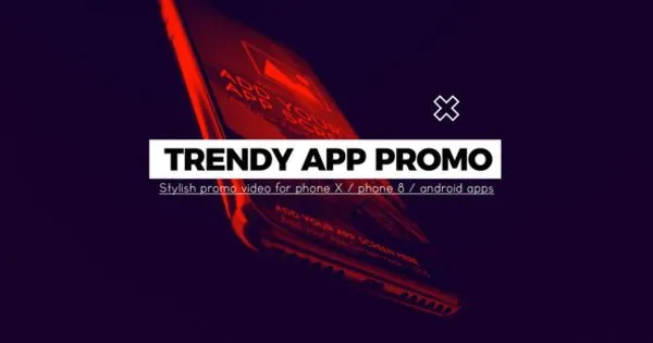 iPhone X, Androidamp; iPhone 8 手机应用动态演示像素设计精选AE模板 Trendy App Promo