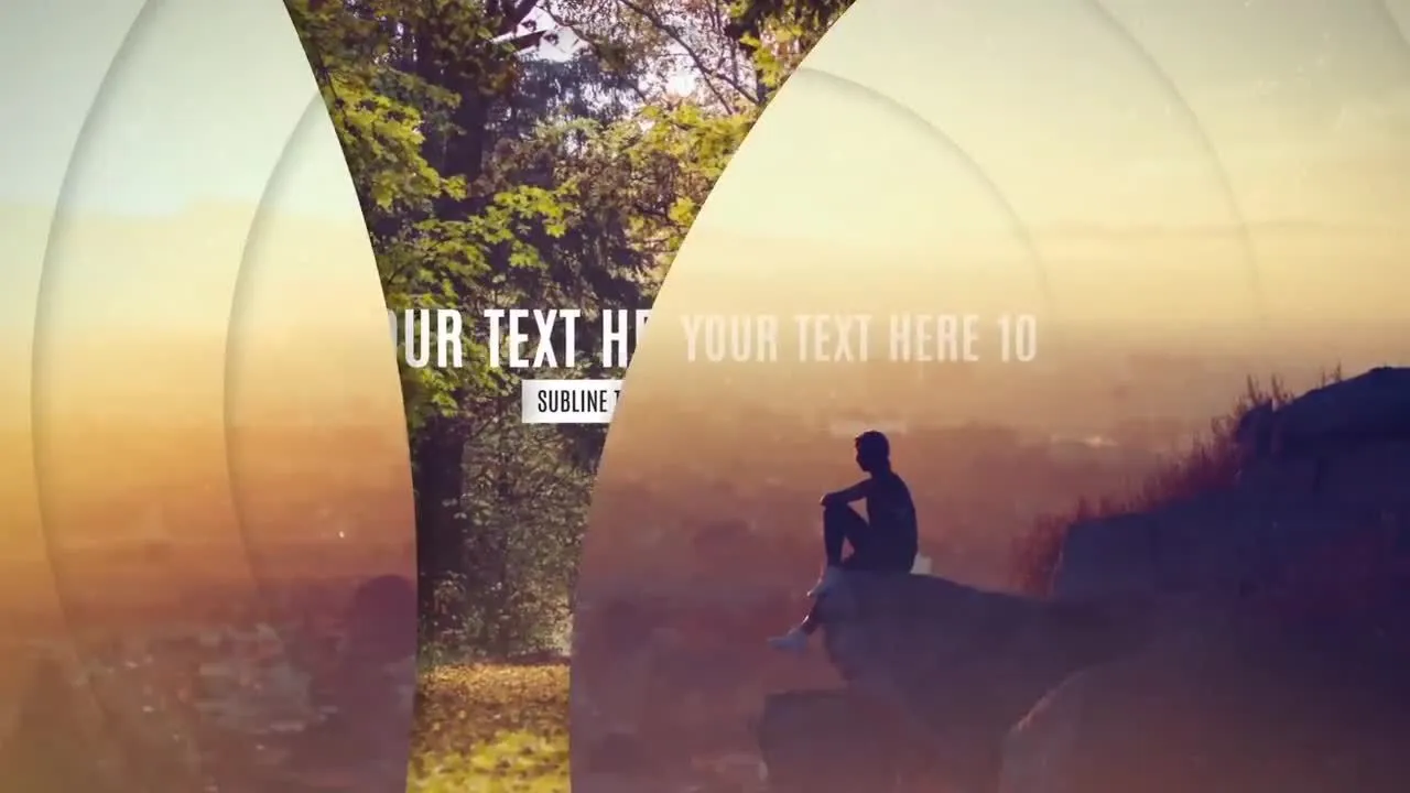 优雅有趣的视差幻灯片像素设计精选AE模板