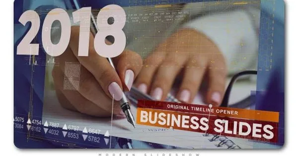 企业公司里程碑时间线AE视频模板 Business Timeline Slides