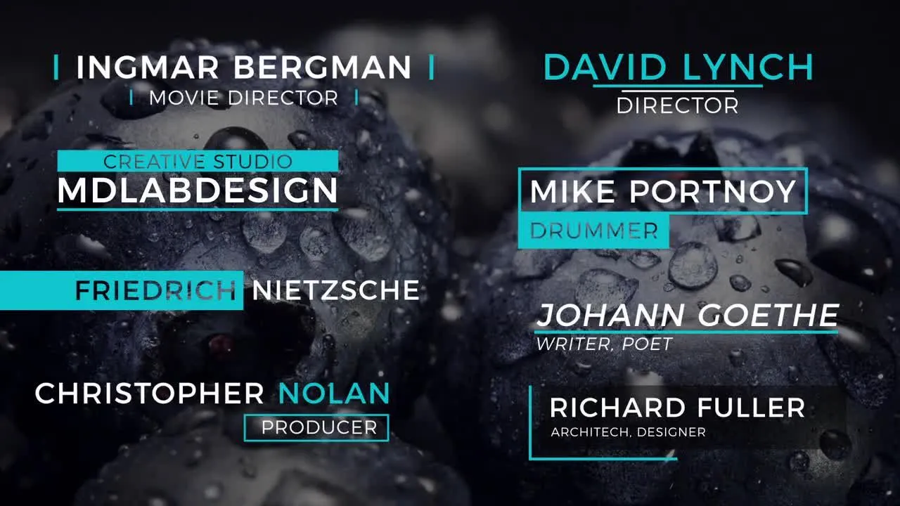 8个简约干的下三分之一标题动画像素设计精选AE模板