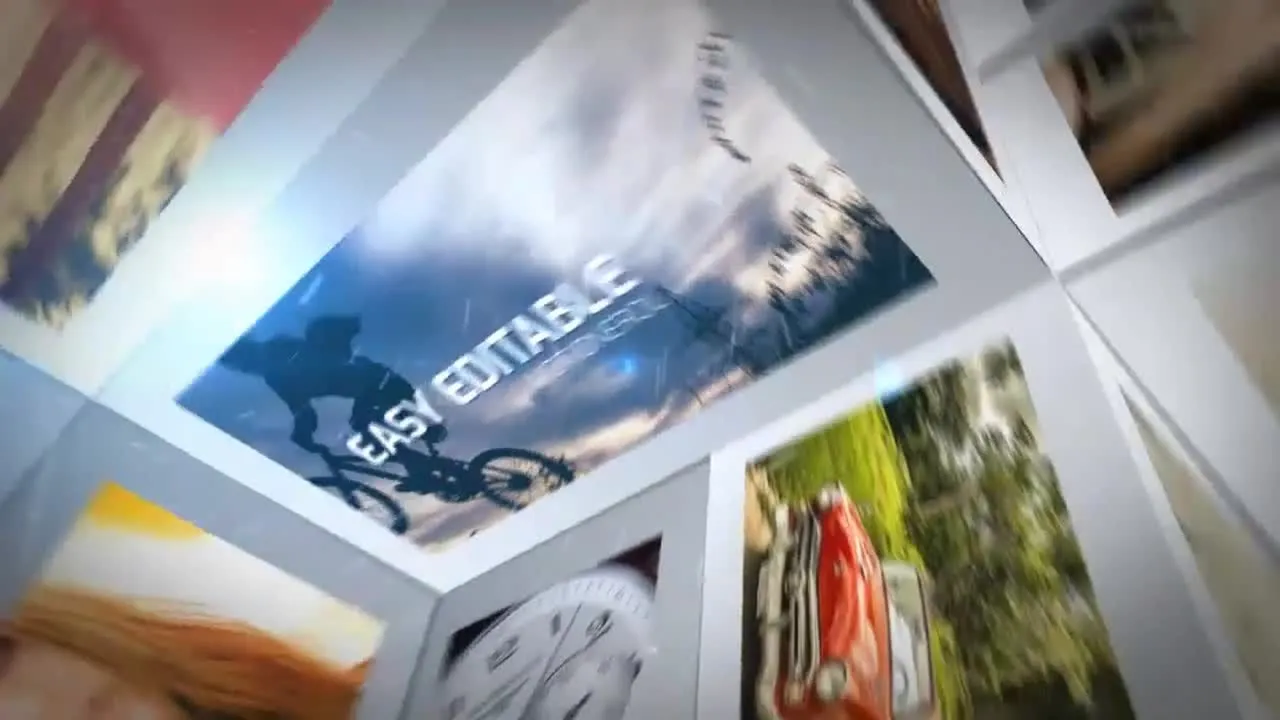 3D照片墙展示动画像素设计精选AE模板