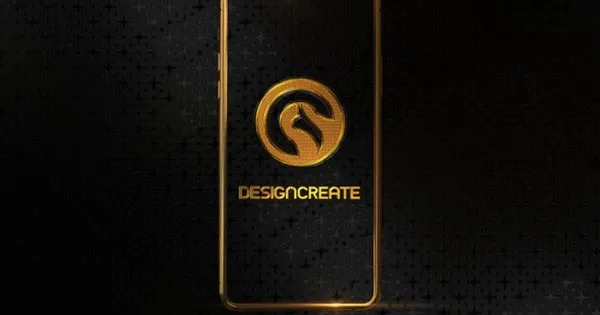 iphoneX奢华金色手机壳动画特效logo演示像素设计精选AE模板 Phone X Gold Logo