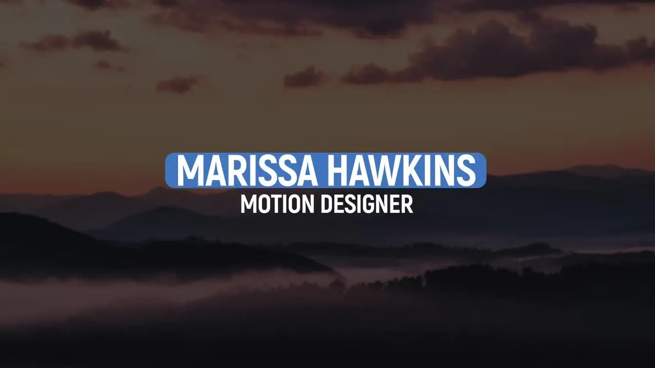 平滑动画下三分之一电影全屏标题像素设计精选AE模板