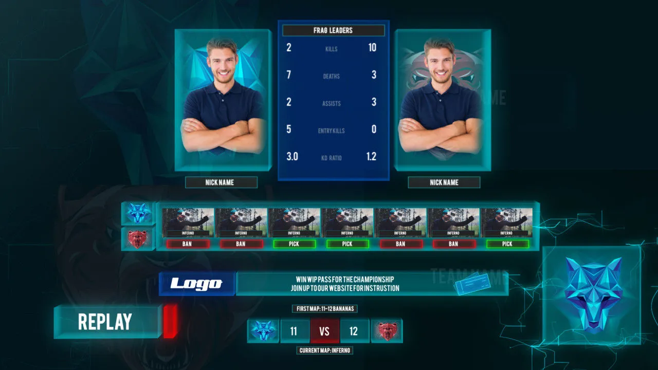 炫酷电子竞技开场像素设计精选AE模板