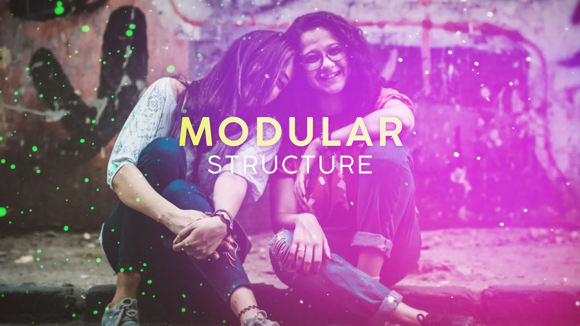 粒子开启器像素设计精选AE模板