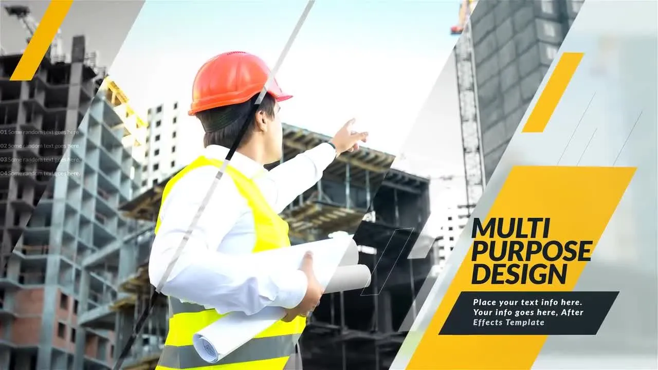 Diagonal Strip企业宣传像素设计精选AE模板