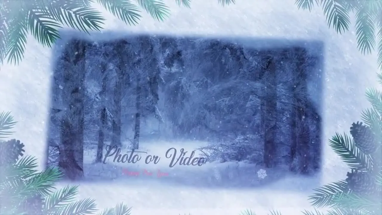 冬季记忆幻灯片像素设计精选AE模板