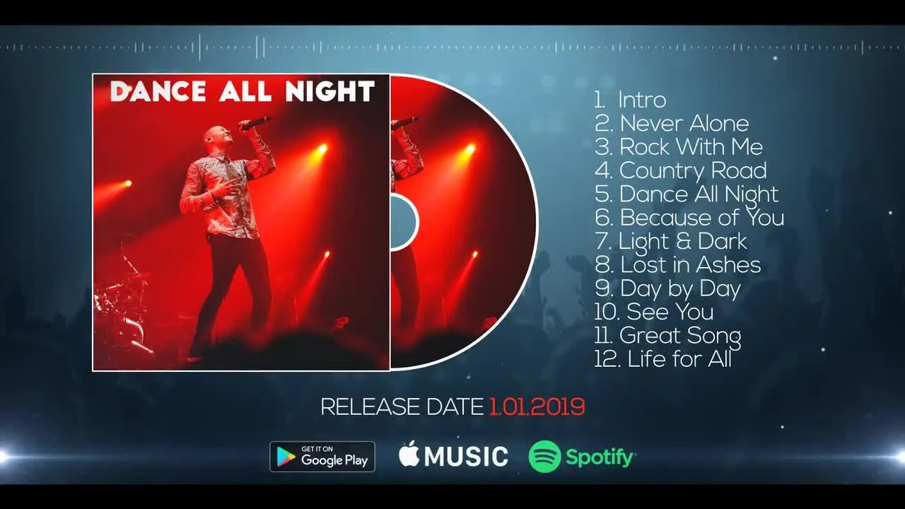 音乐专辑促销推广像素设计精选AE模板