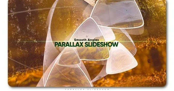 平滑角视差幻灯片开场视频特效像素设计精选AE模板 Smooth Angles Parallax Slideshow