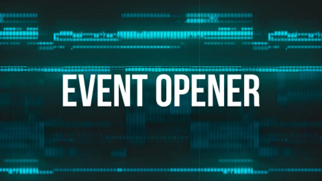 一款小故障揭幕战超现代的像素设计精选AE模板