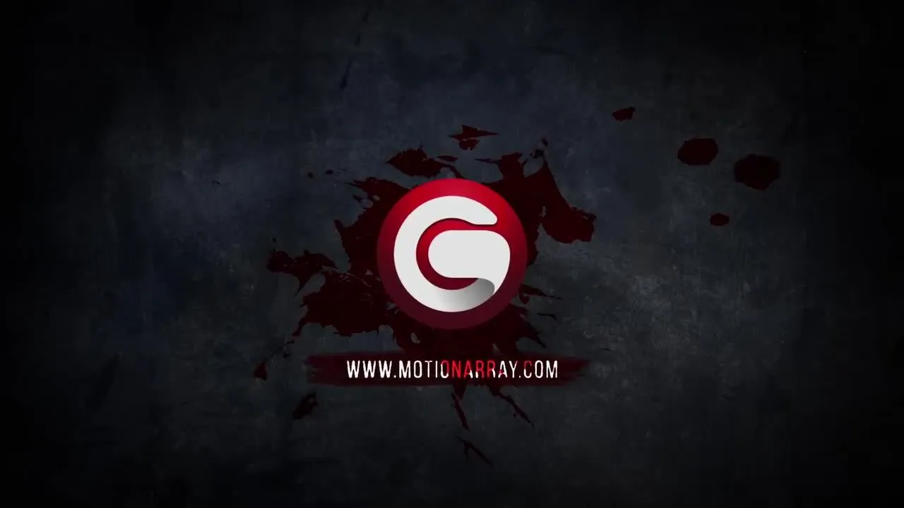 恐怖血迹标题字幕特效像素设计精选AE模板