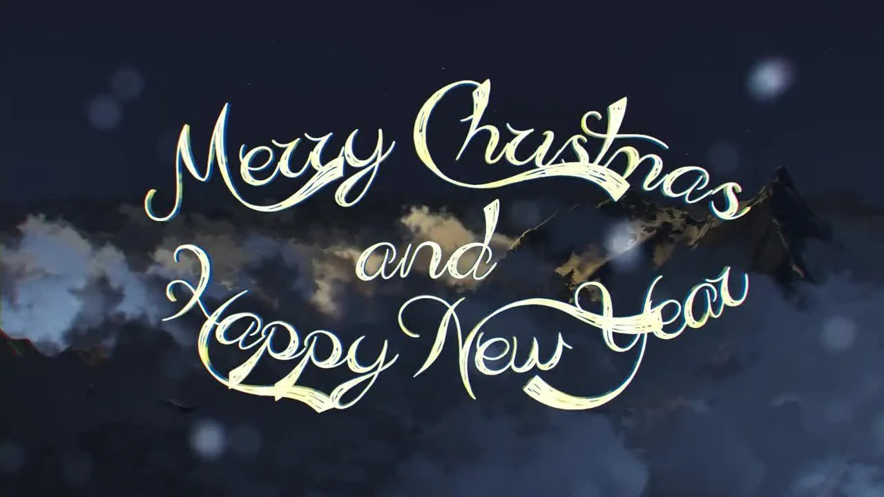 圣诞节天空效果动画像素设计精选AE模板