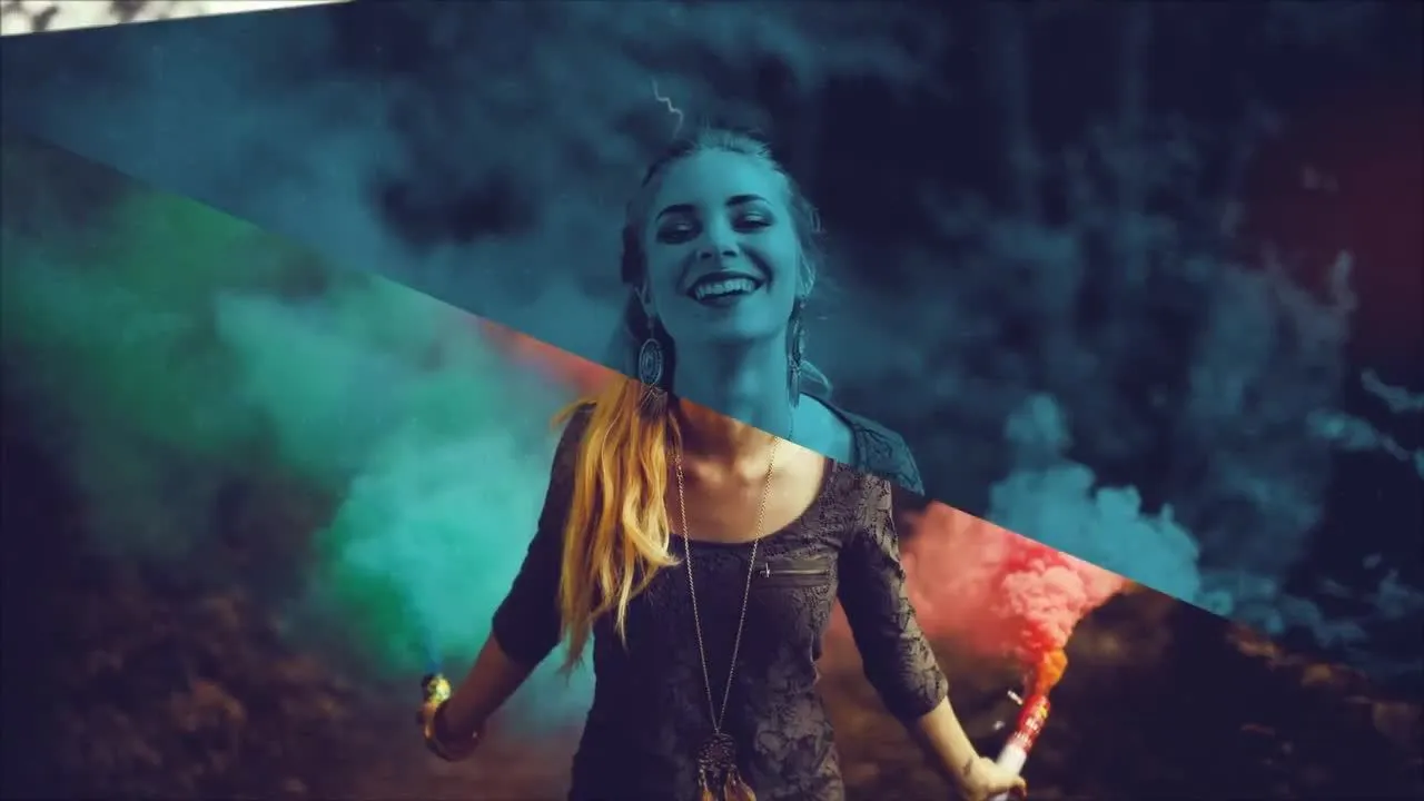 迷人且庄严的照片动画幻灯片像素设计精选AE模板