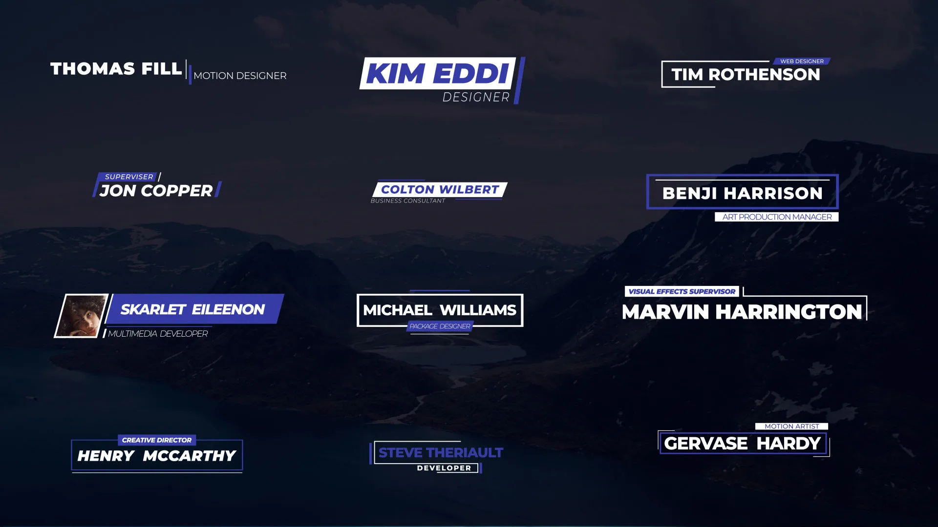 优雅的低三分之二标题展示像素设计精选AE模板