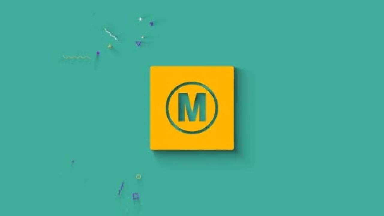 时尚动画形状徽标像素设计精选AE模板