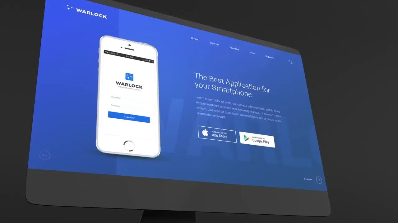 电脑屏幕产品演示特效视频像素设计精选AE模板