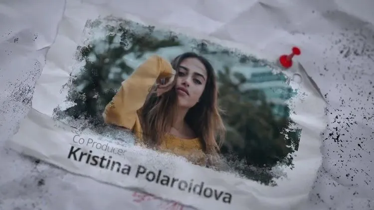 残缺的纸张标题动态动画ae模板