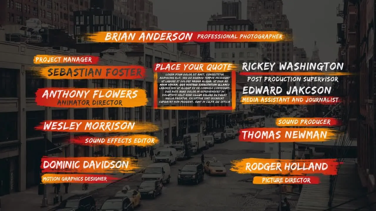 画笔风格标题字幕条视频特效像素设计精选AE模板