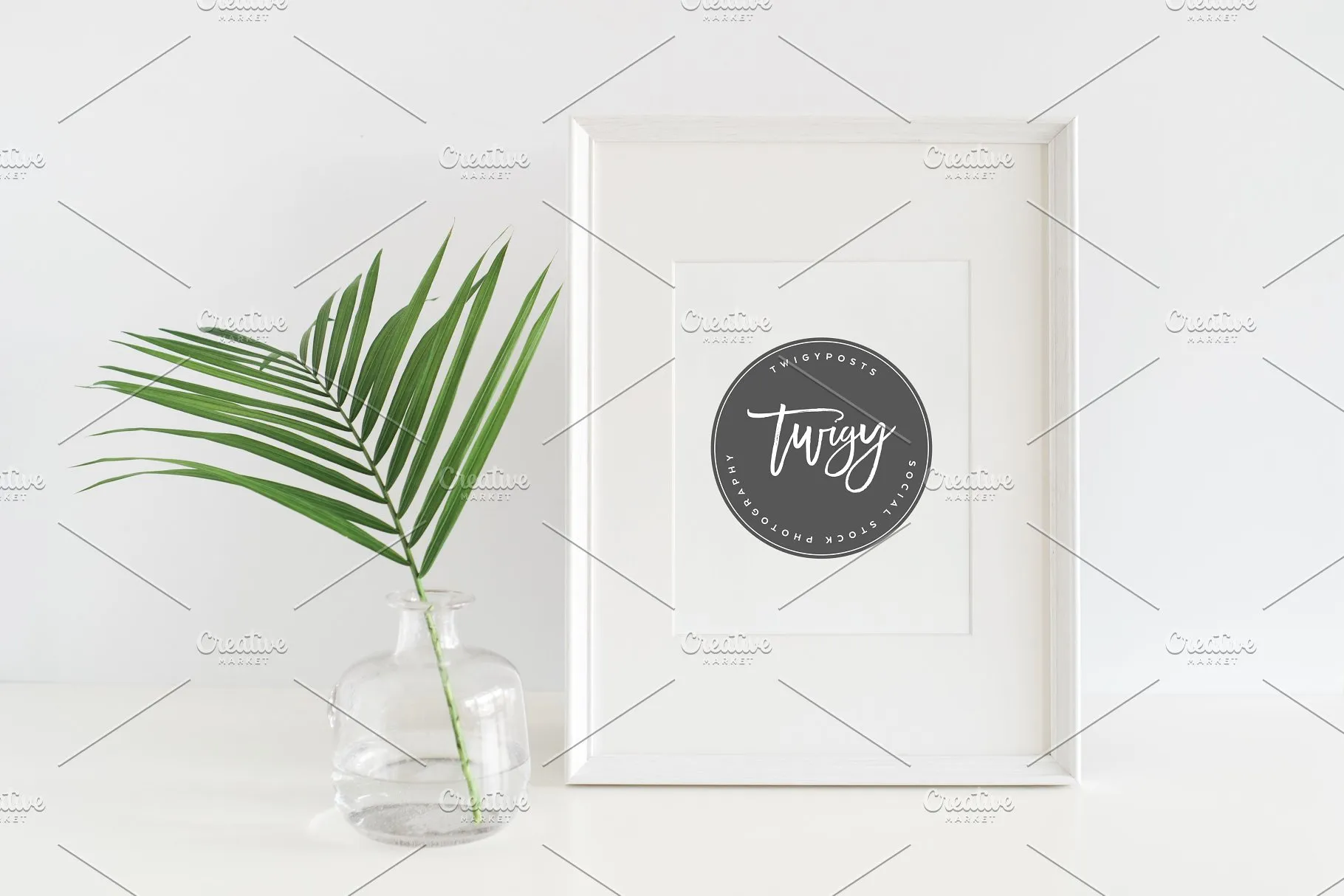 插花装饰画框相框样机 Styled Stock Frame Mockups PSD