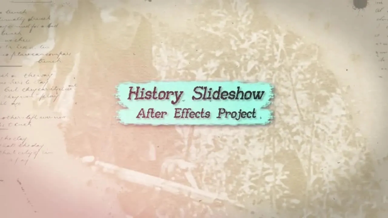 历史幻灯片像素设计精选AE模板素材