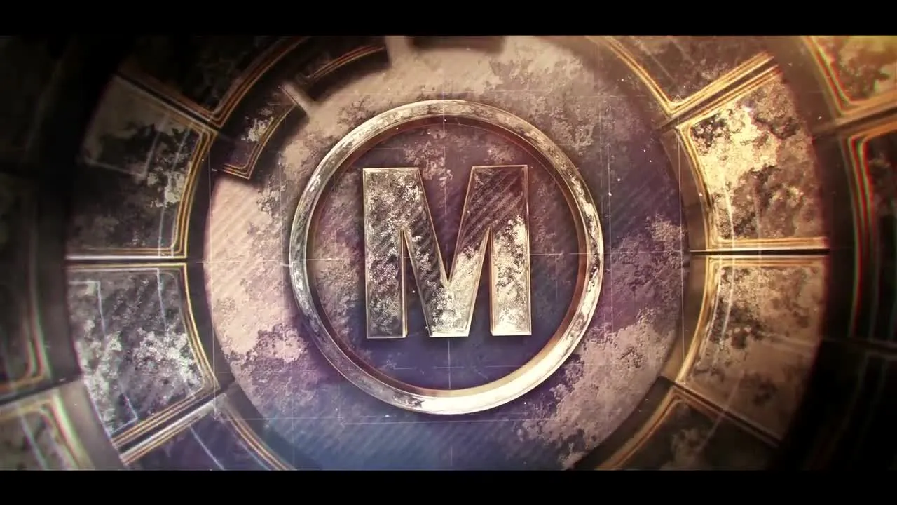 戏剧性的电影史诗石Logo展示像素设计精选AE模板