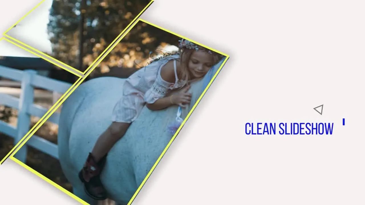 时尚干净创意的照片幻灯片像素设计精选AE模板