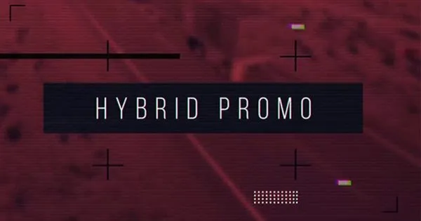 多用途对焦镜头特效像素设计精选AE模板 Hybrid Promo