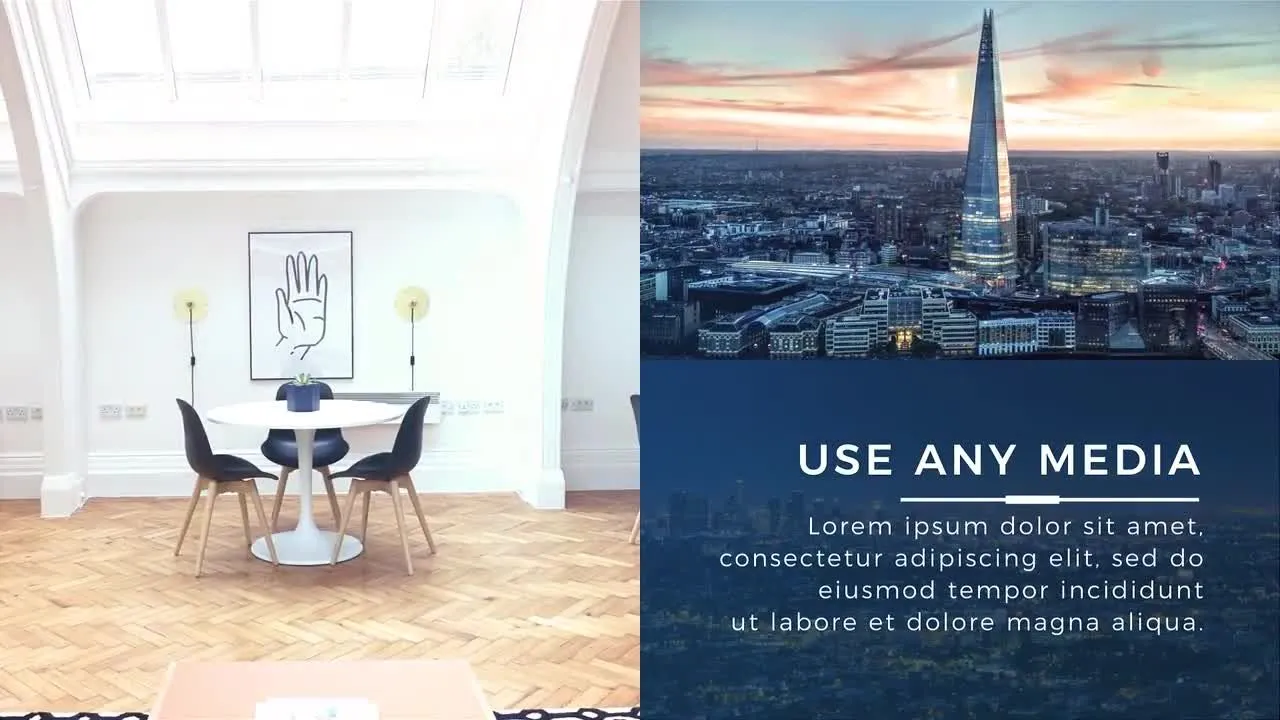 现代企业介绍文本动画转场过渡像素设计精选AE模板