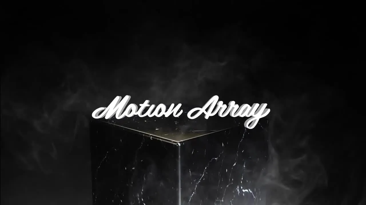 优雅创意的黑色大理石凸起展示徽标像素设计精选AE模板