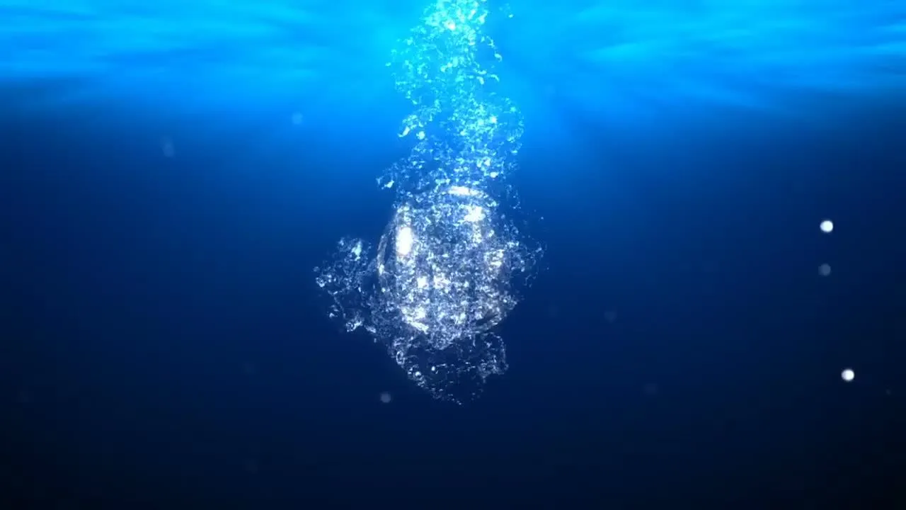 带有动态动画气泡的水溅图标像素设计精选AE模板